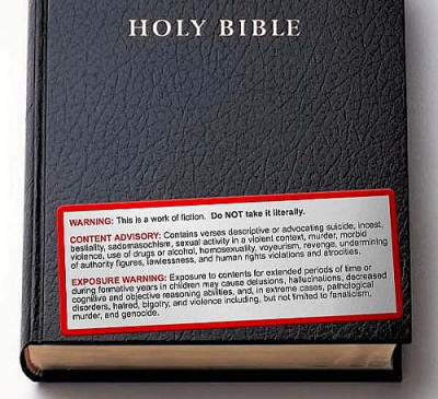 Bibel mit Warnungen