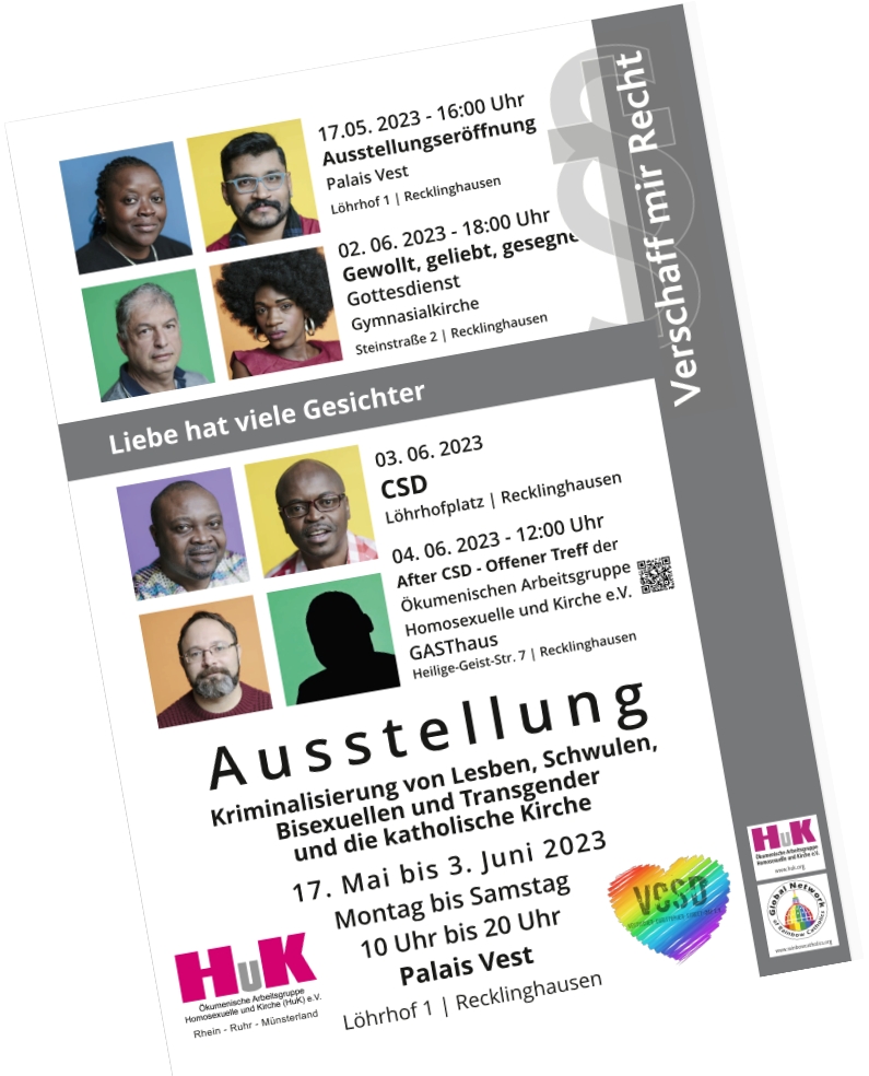 CSD Recklinghausen 2023 Plakat Vorschau